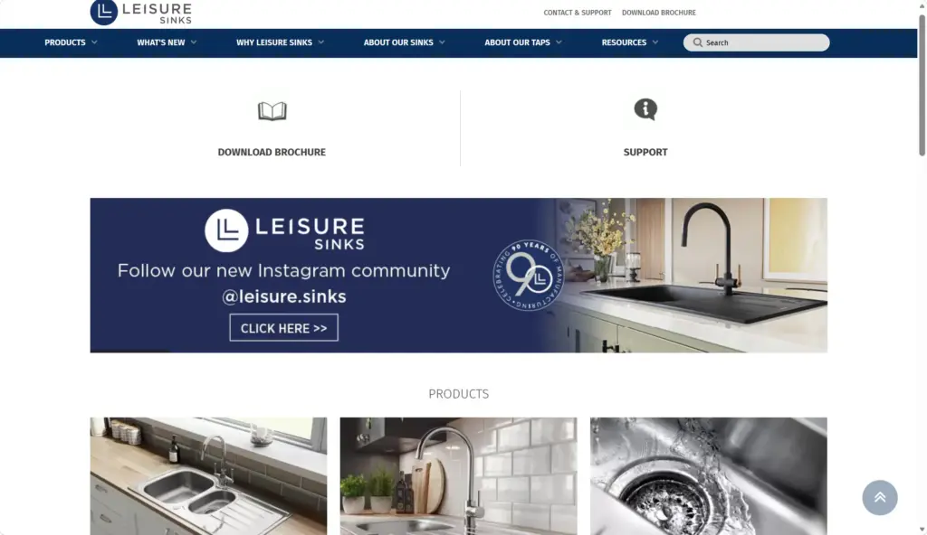 1. leisure sinks