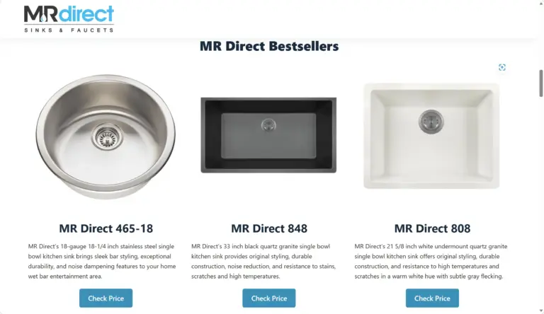 Where Are MR Direct Kitchen Sinks Made?