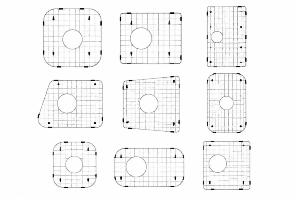 custom sink bottom grids matrix