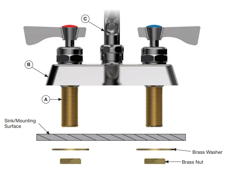 Deck Mount Installation Diagram
