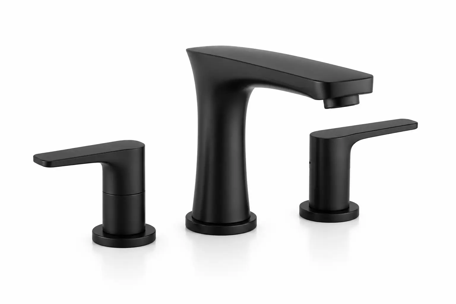 Deck-Mount Matte Black Faucet for B2B projects