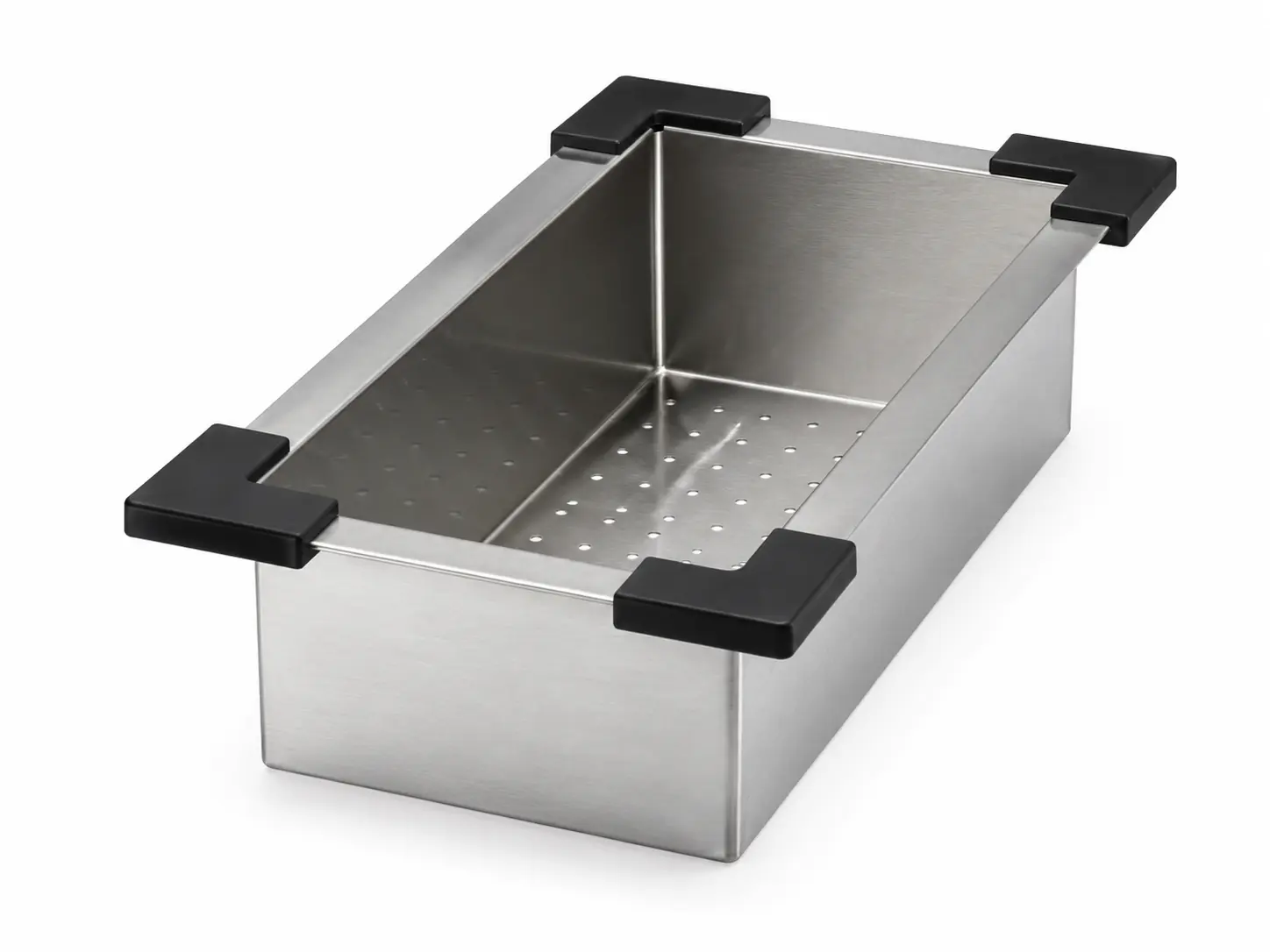 Deep bowl colander with reinforced edges