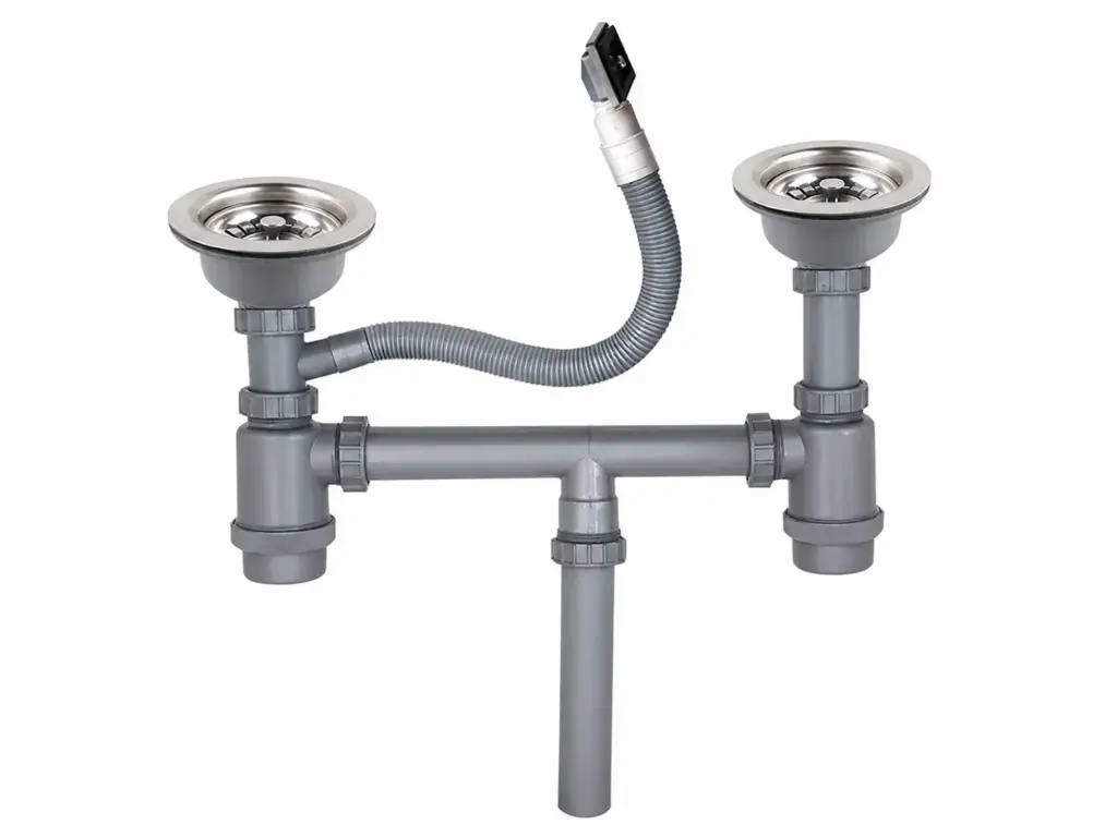 double bowl kitchen sink drainer matrix