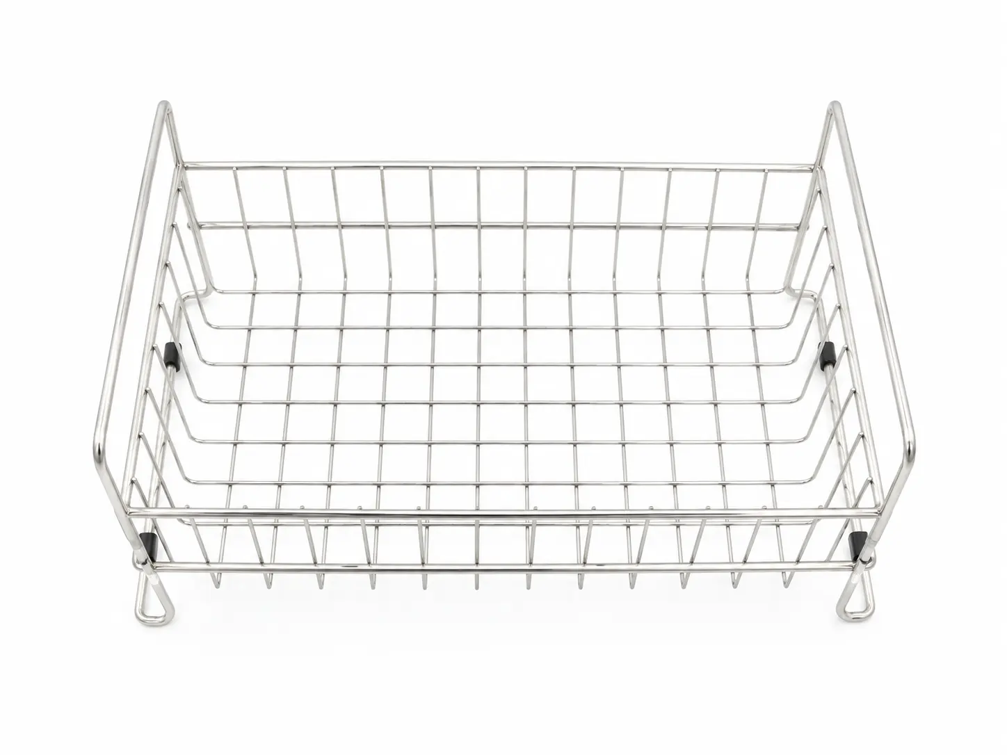 M-CURVED-02 Double-Zone Curved Stainless Steel Dish Rack