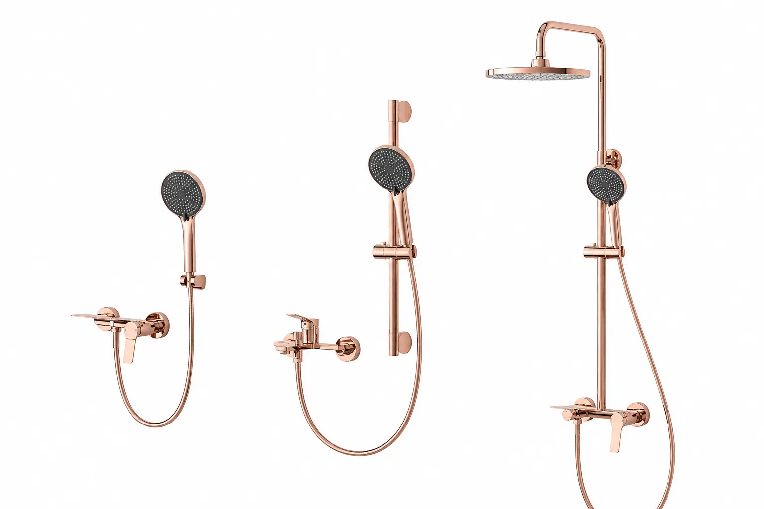 Exposed Rain Shower Sets