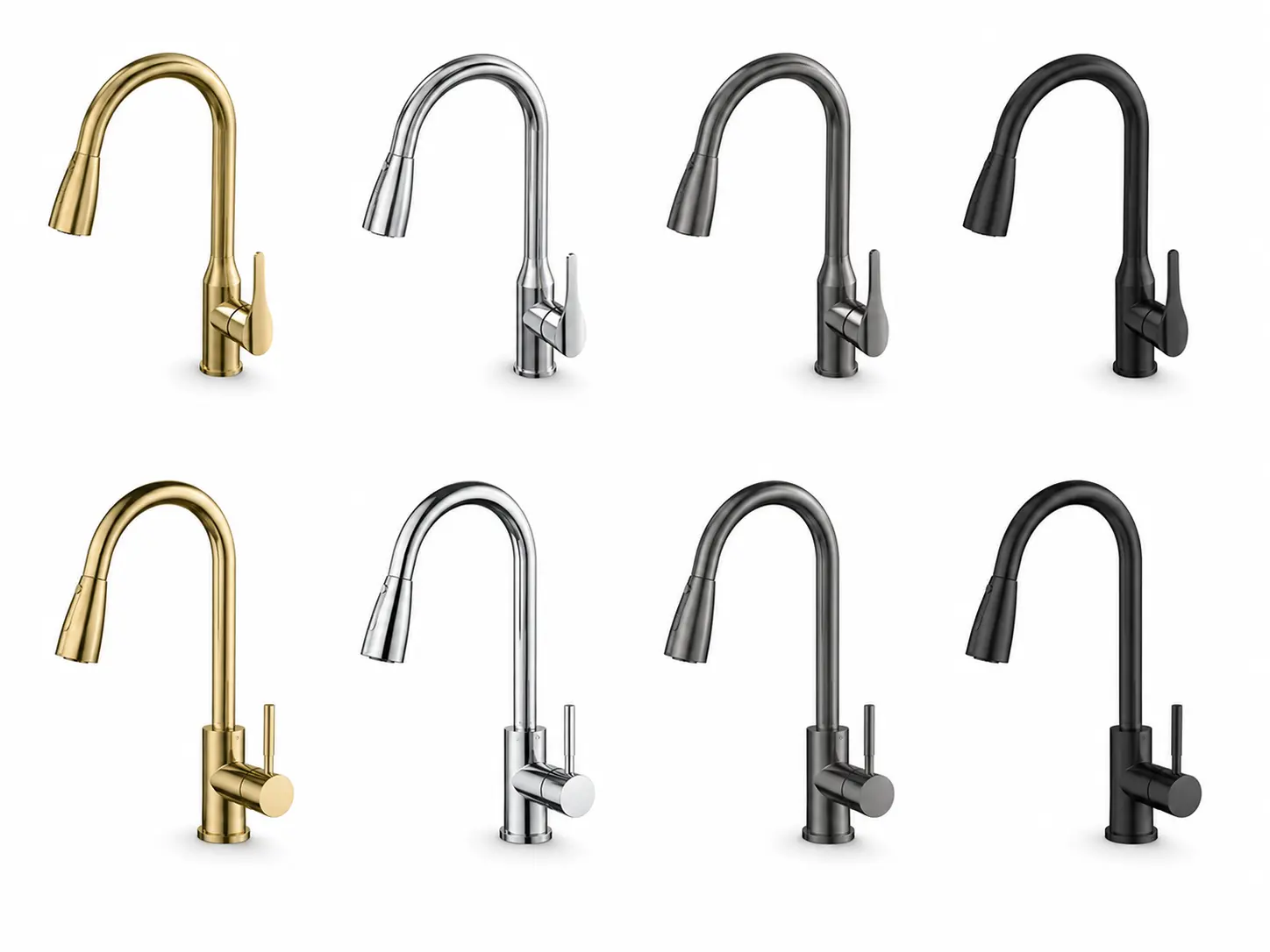 Gooseneck Kitchen Faucet installed on a premium kitchen island