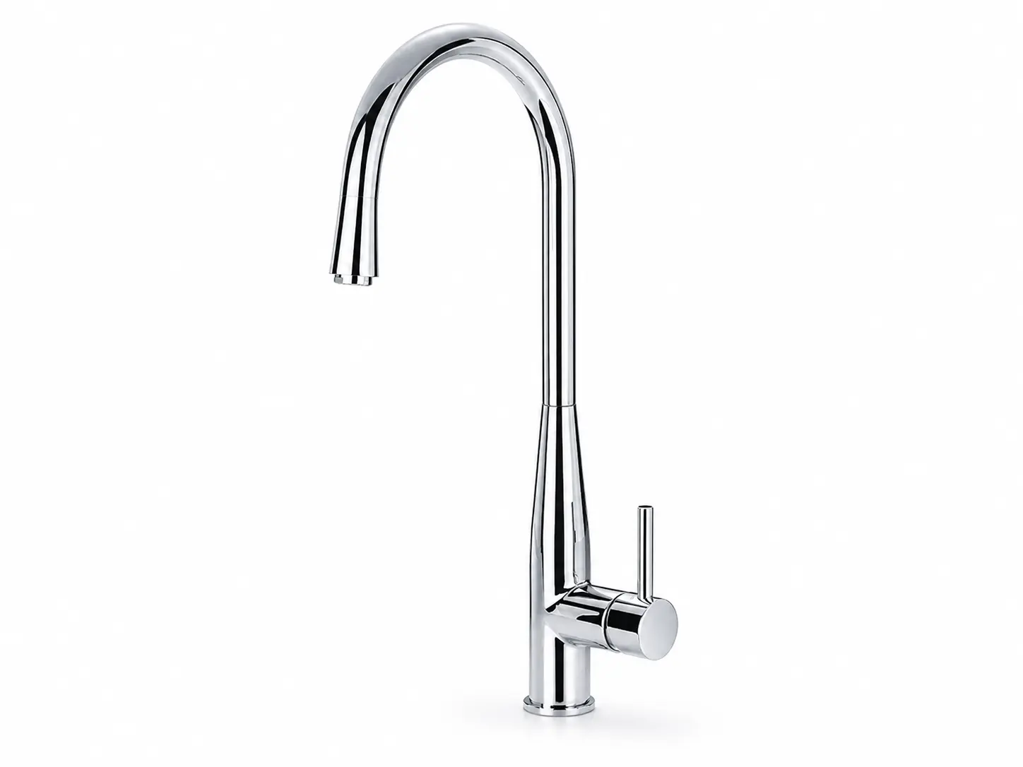 Gooseneck Kitchen Faucet Silhouette Illustration