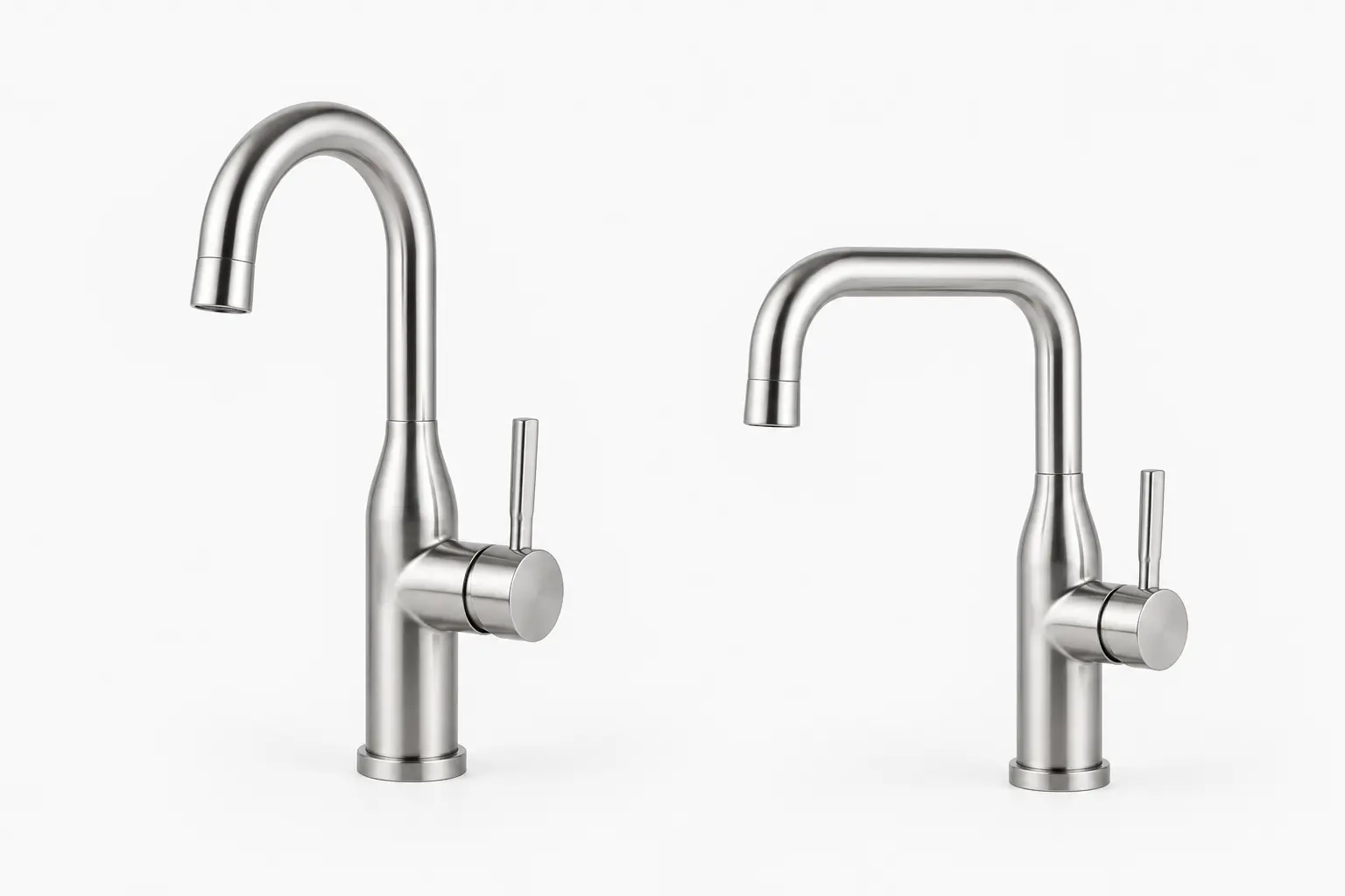 Gooseneck vs low-arc prep faucet options