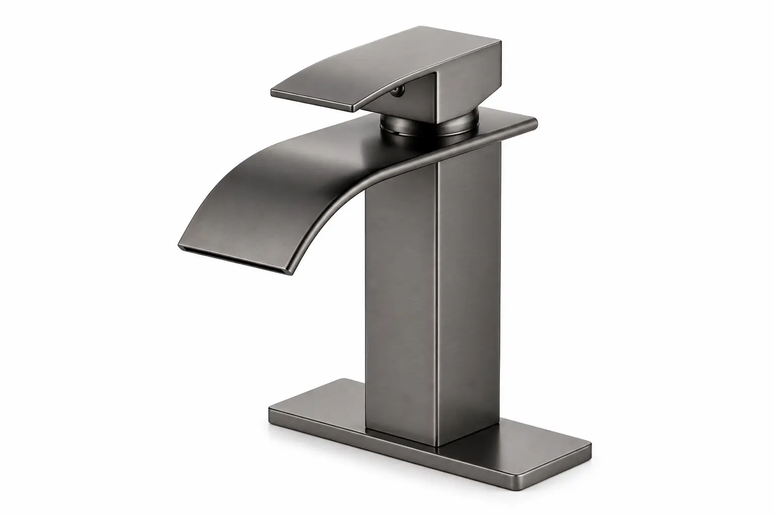 Gunmetal Grey Waterfall Basin Faucets