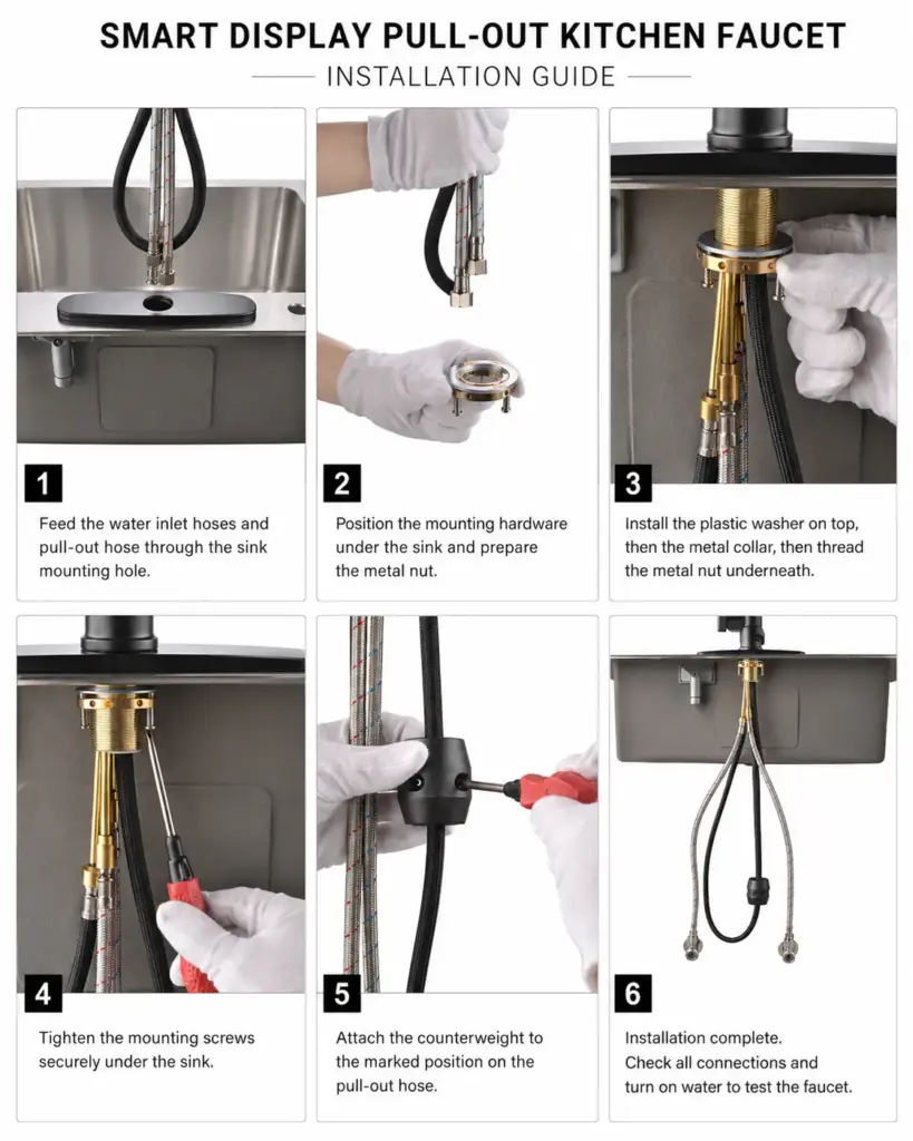 installation & sink fitment details matrix