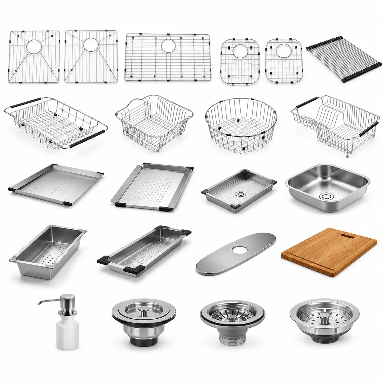 Farmhouse Sink with Full Accessory Set