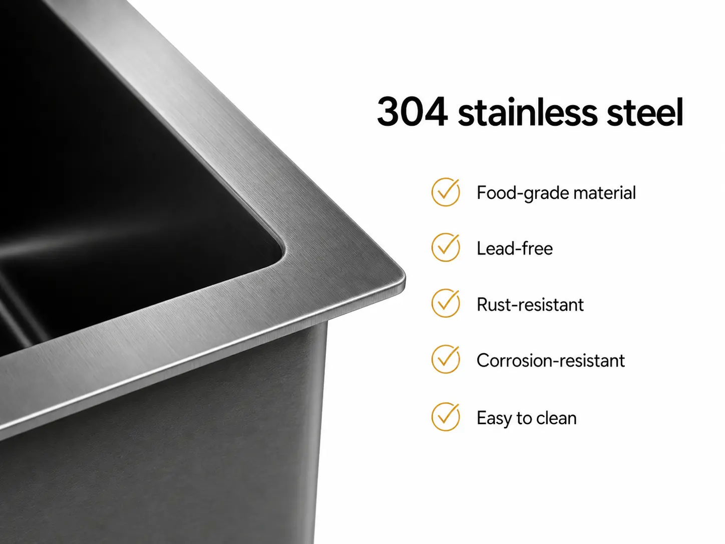 Workstation sink material and thickness detail for B2B buyers