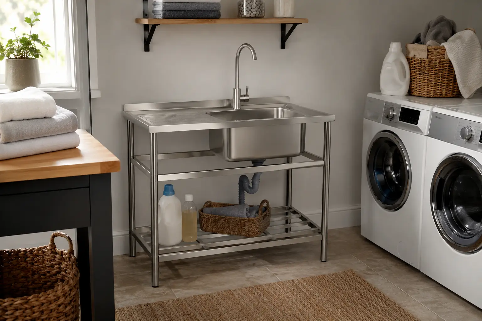 Laundry room utility sink