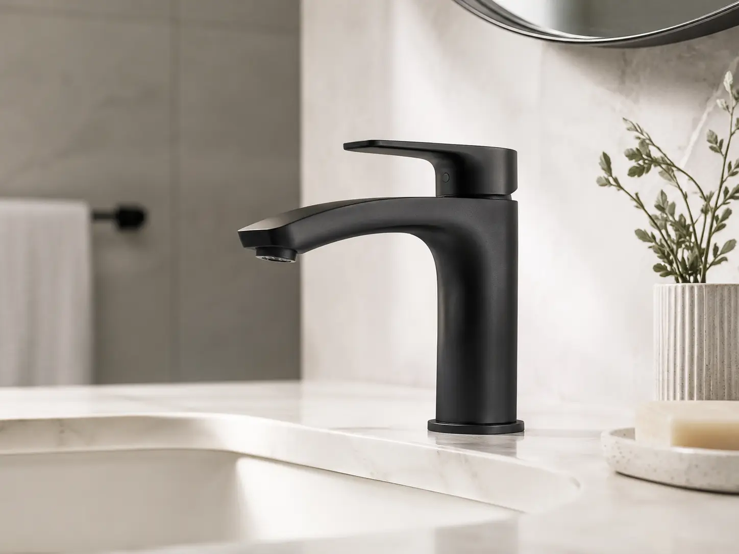 Optimized spout reach for vanities