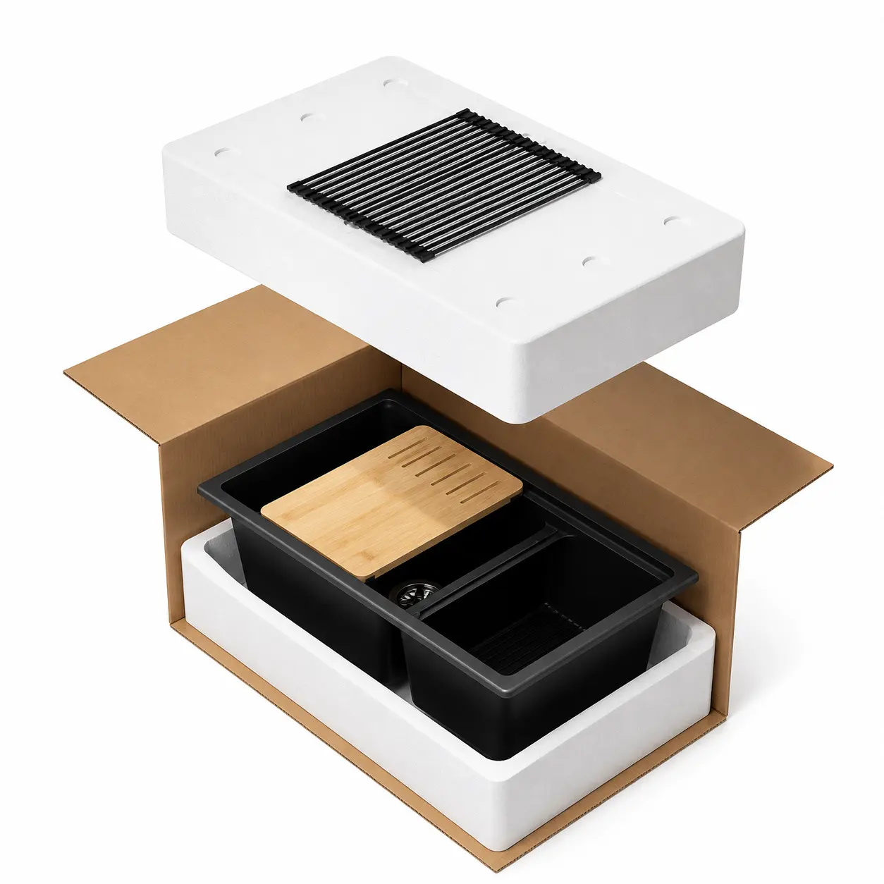 Matrix Stainless Steel Sink Packaging