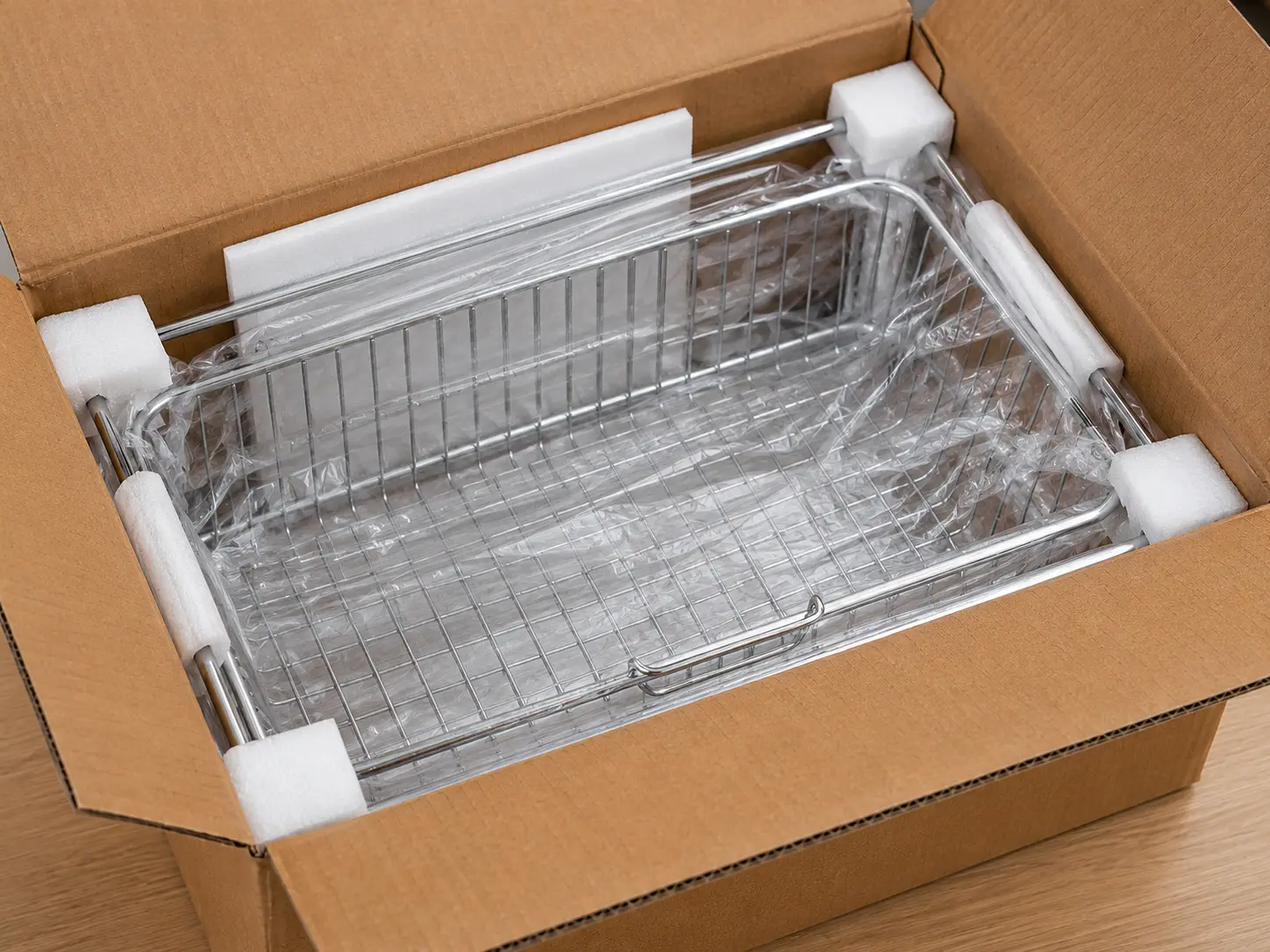 Stainless steel dish rack packing protection for OEM supply