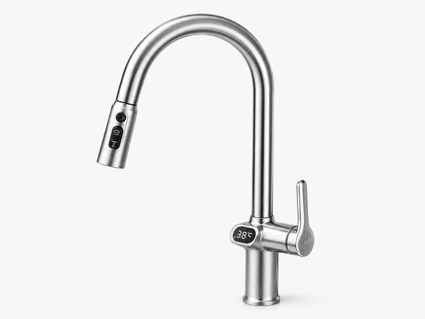 Pull-Out Smart Display Faucets