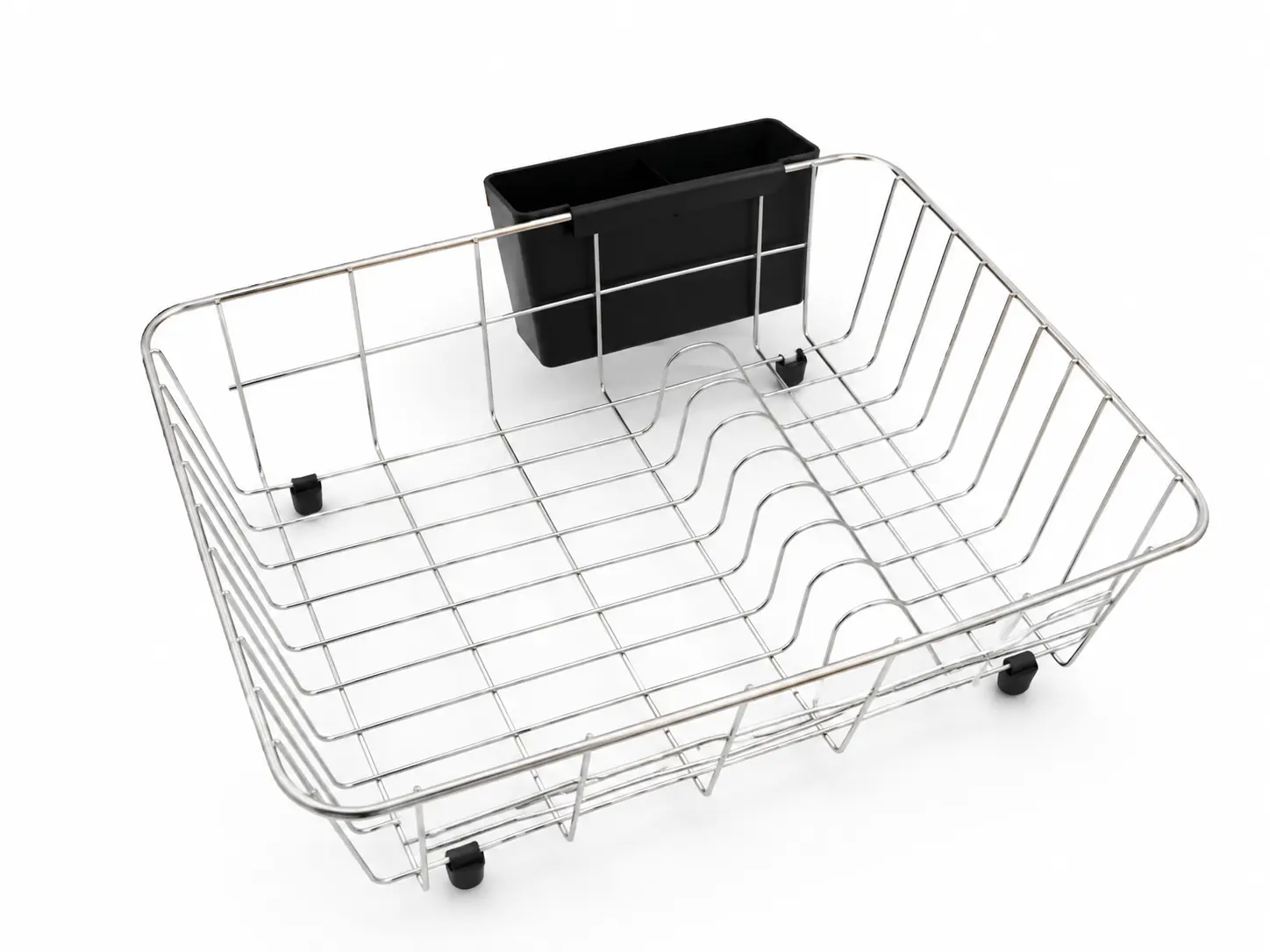 Stainless steel dish rack collection for kitchen sink accessory programs