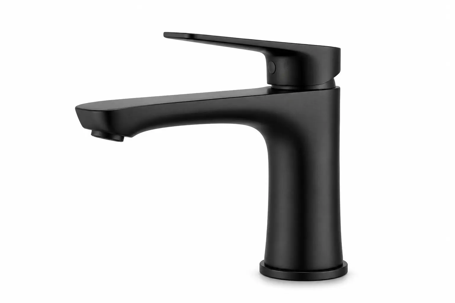 Single Handle Matte Black Faucet for luxury hotel