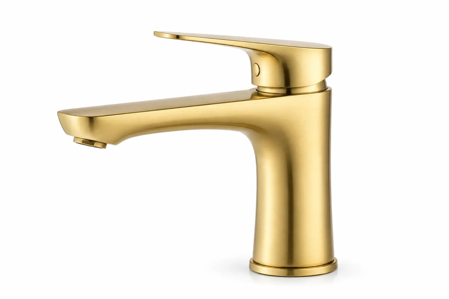 Single Handle Brushed Gold Faucet