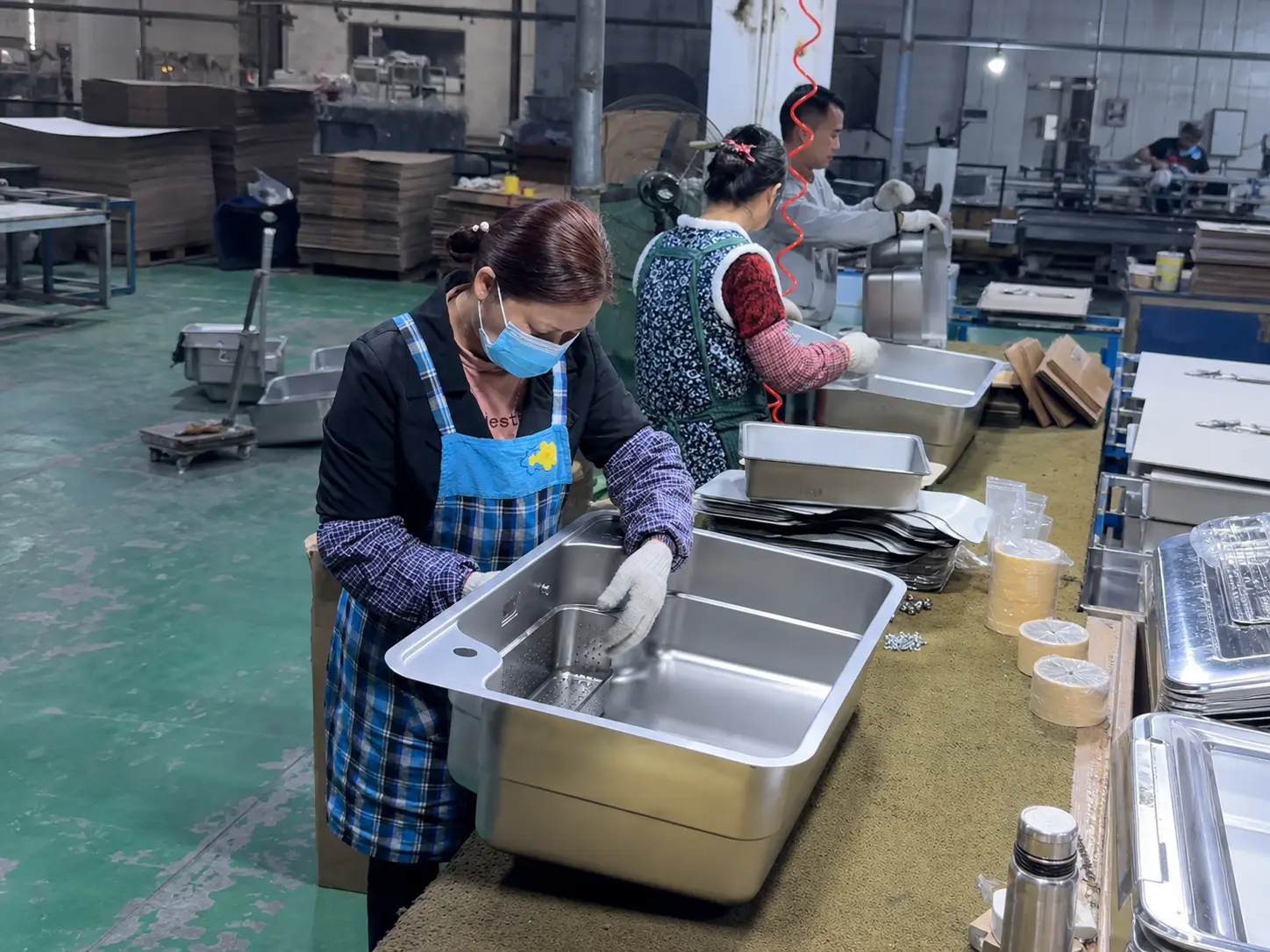 Sink surface inspection
