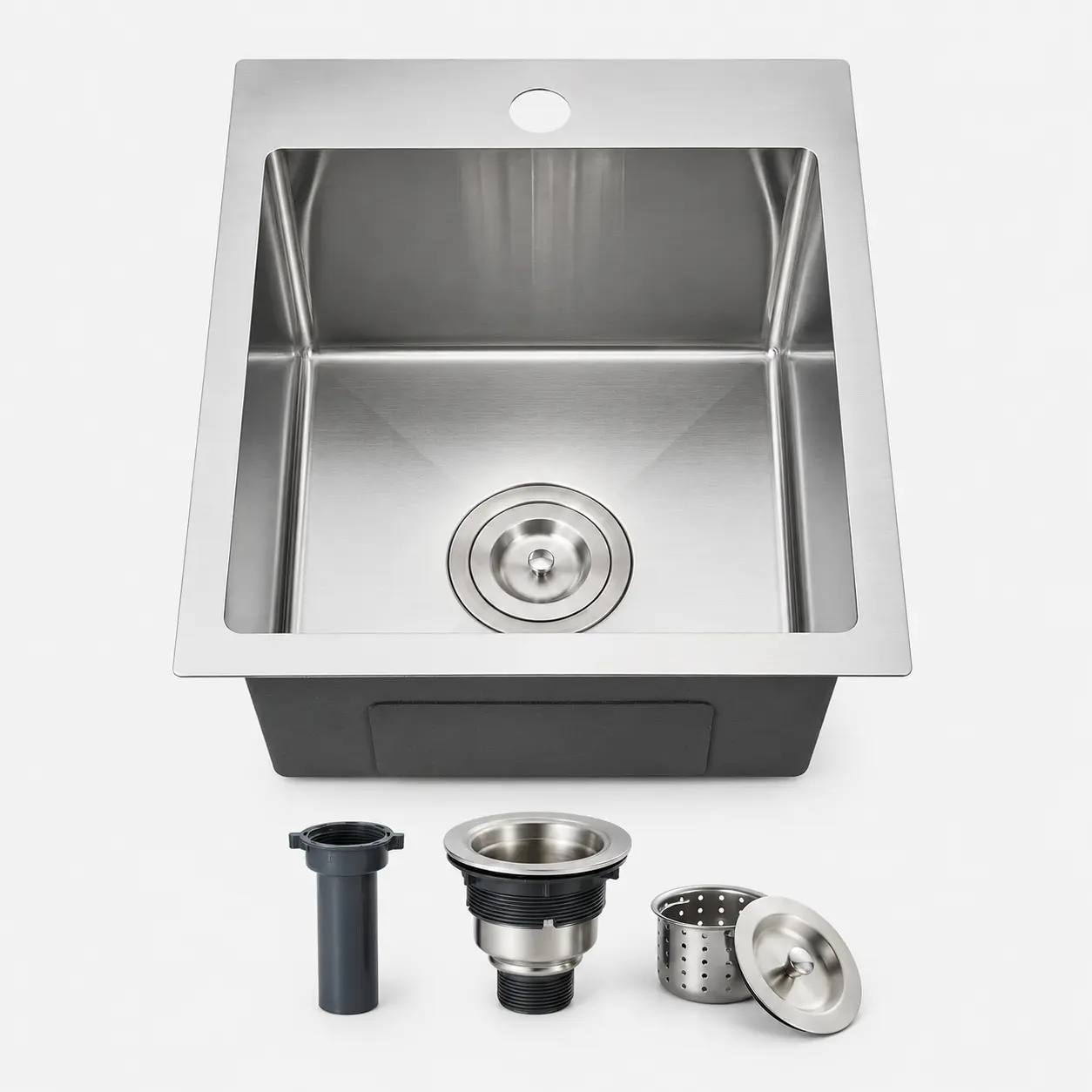 Bar prep sink instalado en kitchen island