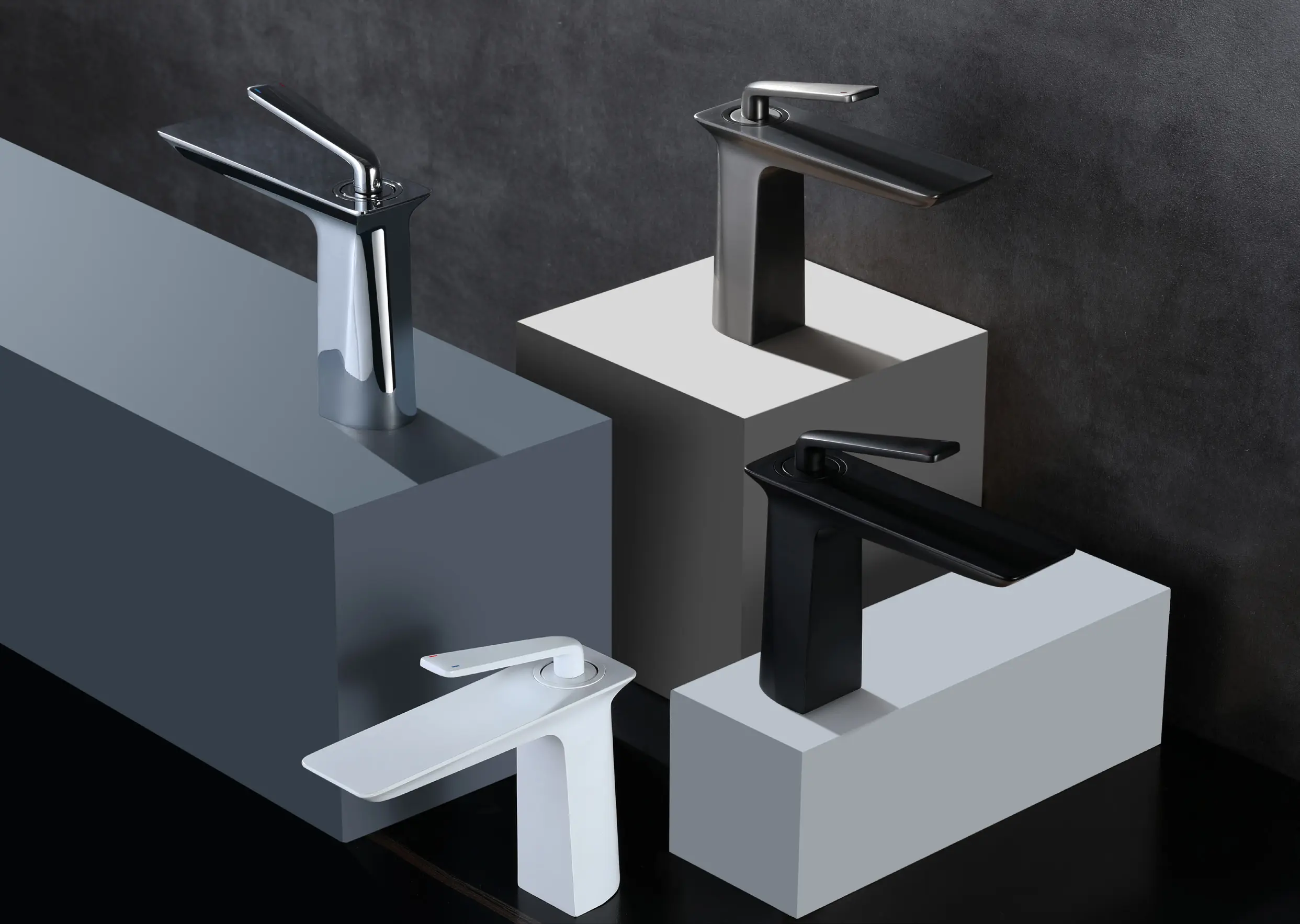 Deck-Mount Faucet on Bathroom Vanity
