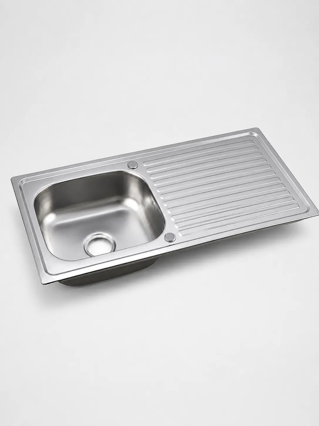 Vista superior de drainboard sink