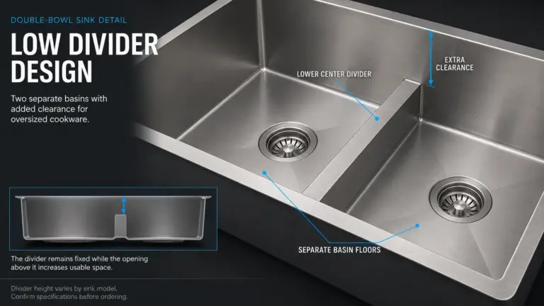 Low-Divide Kitchen Sinks: Pros, Cons and Bowl Ratios