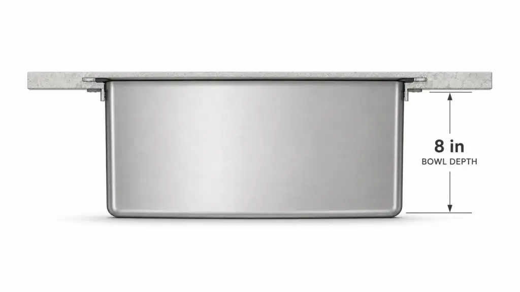 8 in kitchen sink