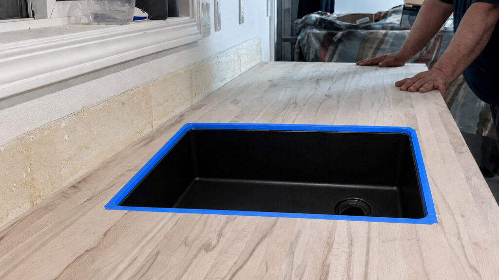 can you install an undermount sink with laminat