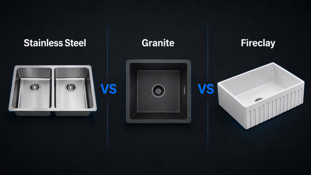 fireclay vs stainless steel kitchen sinks