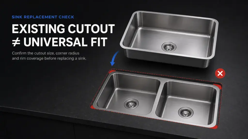 how to measure a replacement kitchen sink