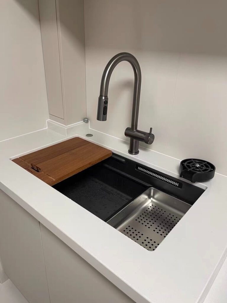 install an undermount sink with quartz
