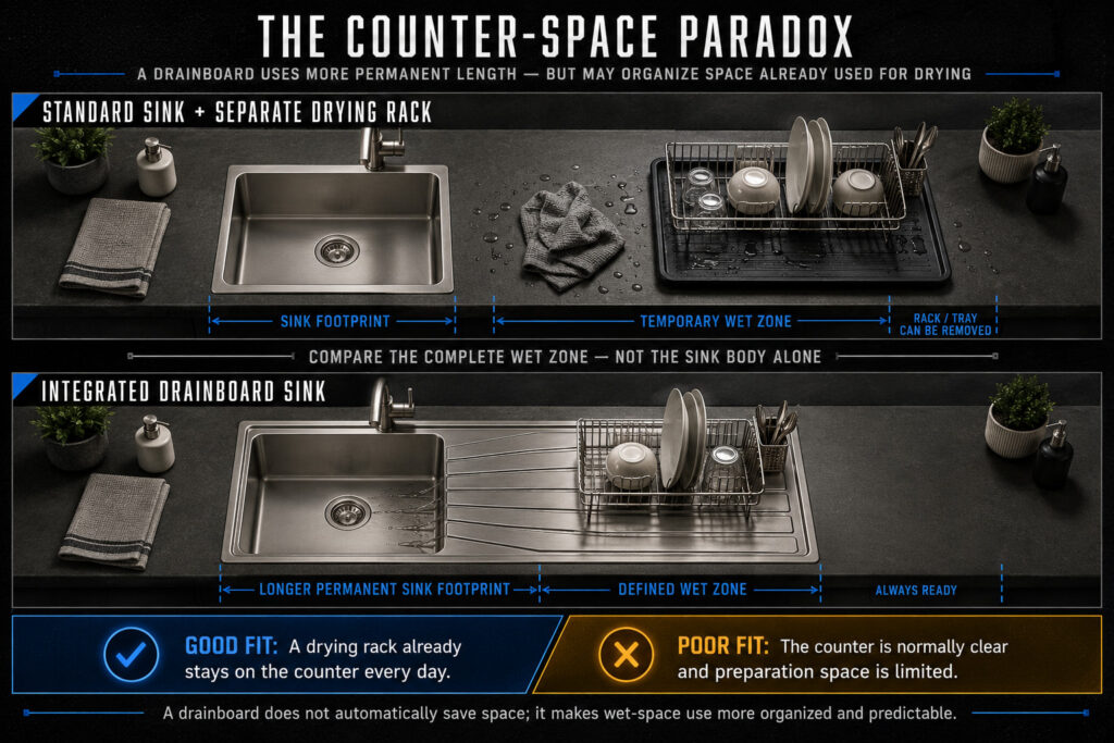 the counter space paradox
