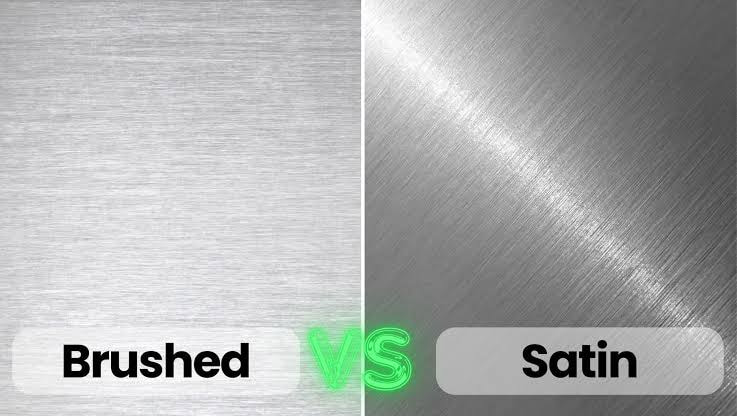 brushed vs satin finish